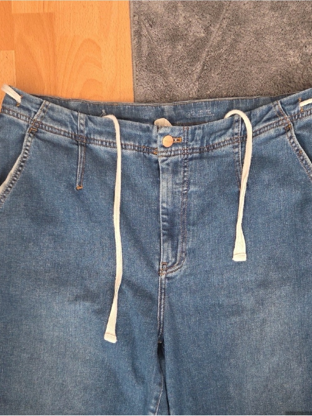Pilcro Leni Mid-Rise Tapered Barrel Jeans Size 32 Western Boho Hippie Casual - Picture 5 of 10